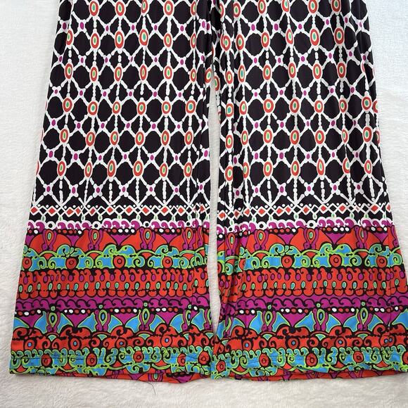 Trina Turk S Venice Beach Wide Leg Pants Fold Over Waist Resort Beachy Vacation - Picture 4 of 13